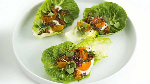 Coconut bacon lettuce tomato avocado by Meredith Baird Figone