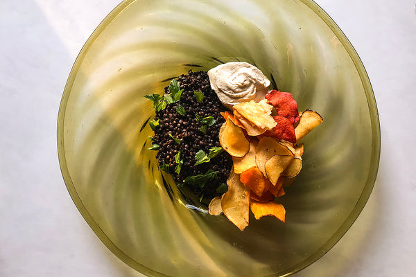WINTER CAVIAR // Beluga lentils with cashew crème fraîche